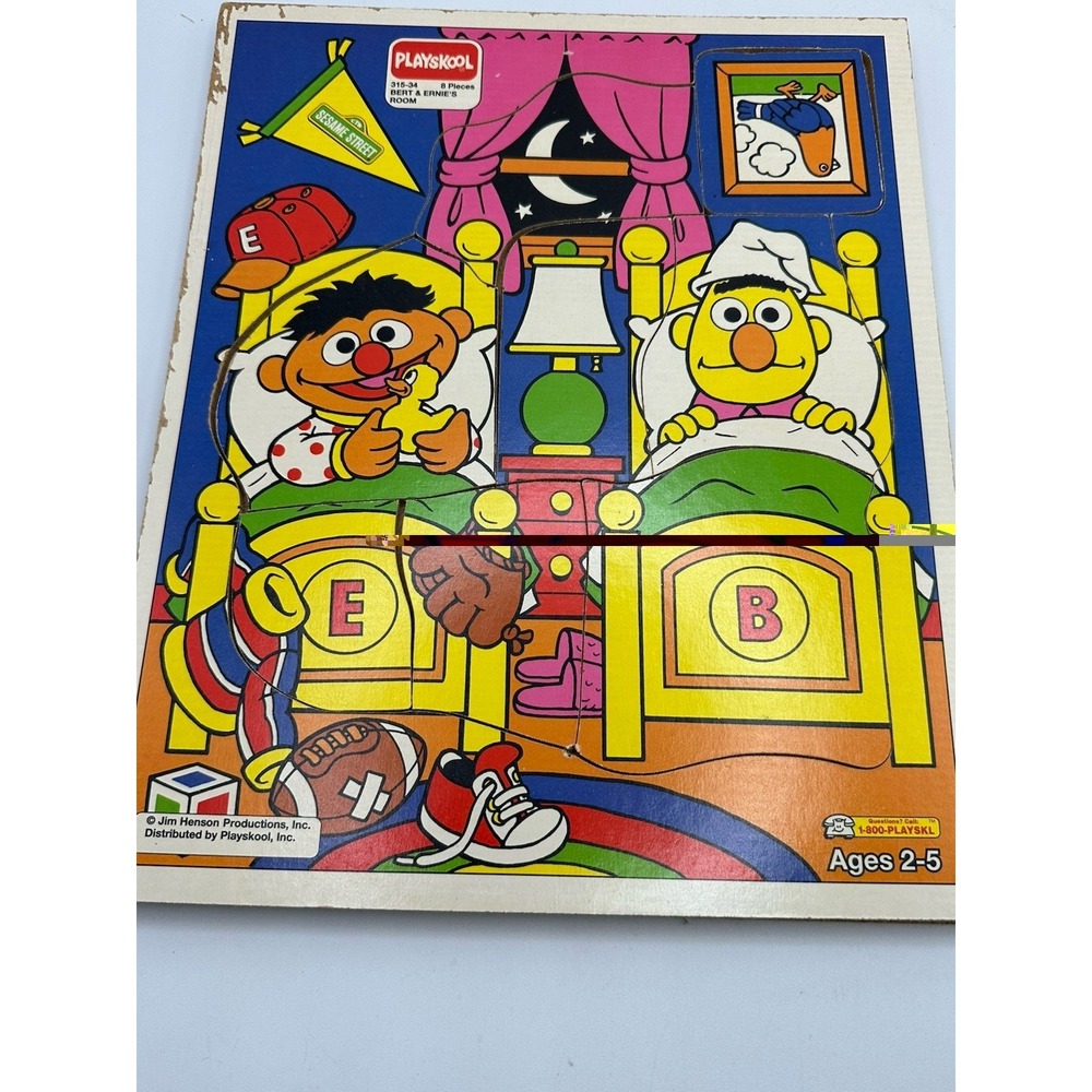 Playskool Bert & Ernie's Room 315-34 8 Pcs Puzzle